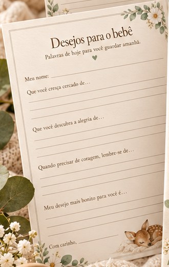 Desejos para o bebê